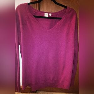 GAP Rich Magenta Knit Sweater